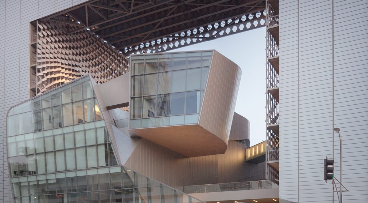 Emerson College LA designed by Morphosis with Zahner-manufactured forms.